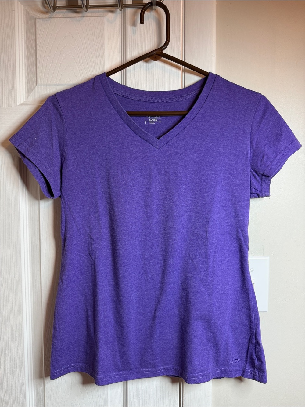 Champion Women's V-Neck Tee - Purple